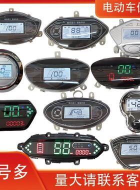 电动车仪表适用于 于小龟迅鹰中沙金牛电量表里程速度码表48V60V7