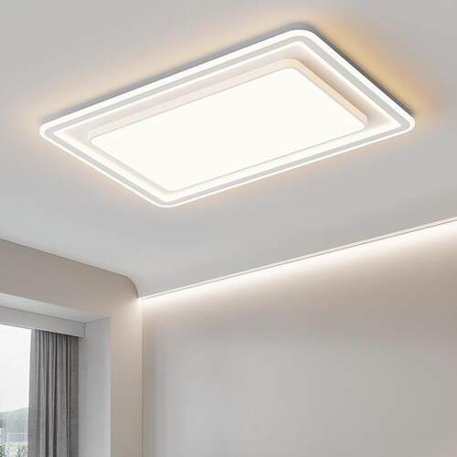 新款直销大气客厅主灯 白色餐厅卧室灯现代简约led吸顶灯全屋灯具