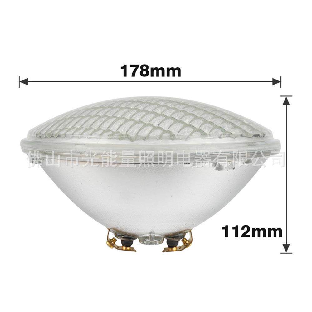 石英玻璃par6水下灯贴片灯珠315颗40W12VIP68嵌入式泳池灯