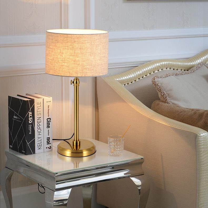 美式落地灯客厅卧室极简轻奢装饰摆件法式复古沙发旁床头立式台灯