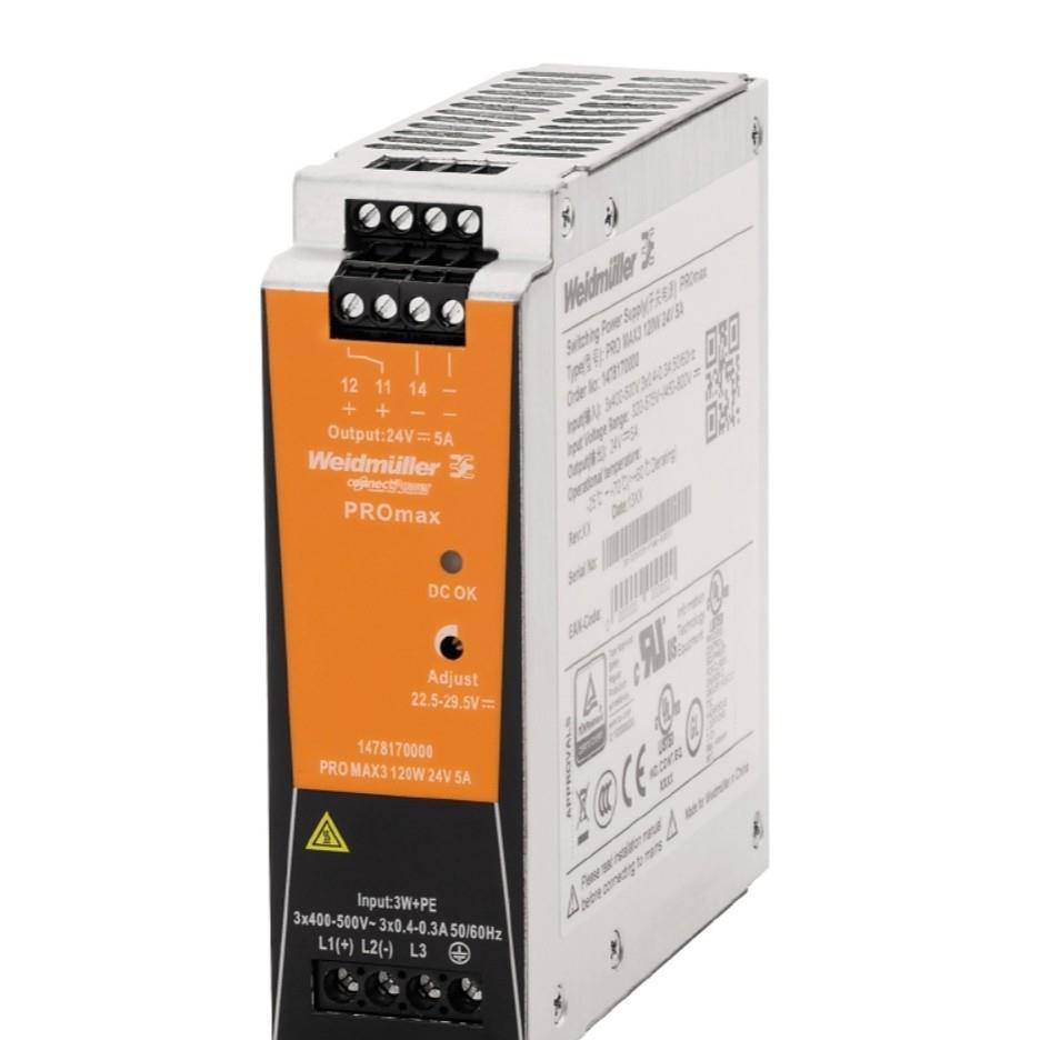 魏德米勒 开关电源PRO MAX 72W 12V 6A 1478220000盾构机配件原装