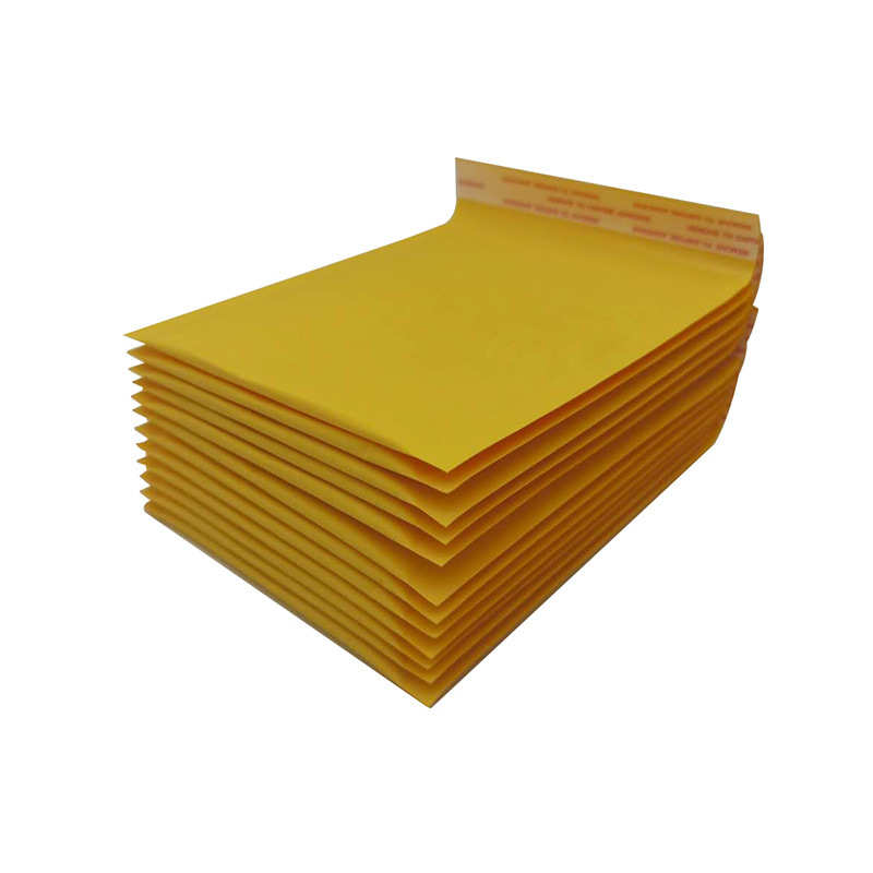 黄色牛皮纸气泡信封袋服装打包气泡膜防震气泡袋厂家现货批发