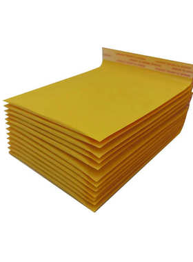 黄色牛皮纸气泡信封袋服装打包气泡膜防震气泡袋厂家现货批发