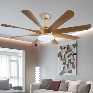 496智能风扇灯客厅吊扇静音吊中山灯灯具大风力扇吊扇源灯头工厂