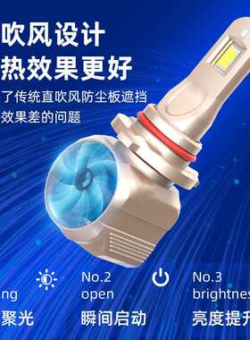 A99Pro汽车L侧EA99ProD灯9H11H4H7005吹风高亮大功率远泡近光改装
