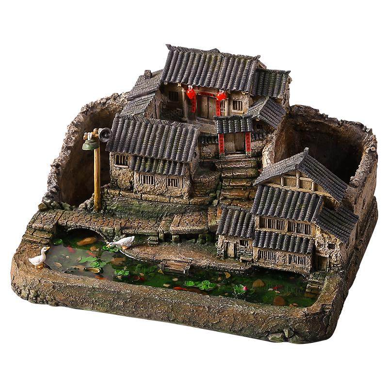 9V7T中式微景观盆景办公室桌面绿植盆栽客厅装饰摆件农家小院微缩,特色手工艺,其他特色工艺品,淘宝优惠券,粉丝福利购,淘宝优惠卷