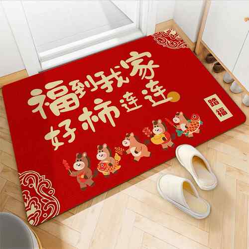 60*90厘米硅藻进户门垫客厅进门地垫中式卫生间防滑脚垫入户地垫