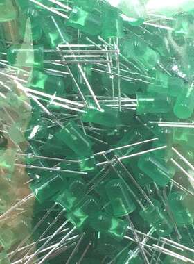 LED F5绿发普绿短脚 F5MM绿发绿 Green绿色灯 灯珠圆头 直插