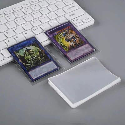 Game Card Sleeves Protector 100pcs Transparent Pokemon Stora