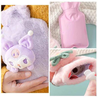 250ML Hot Water Bottle Plush Cartoon Dog Kawaii Cloud Animal