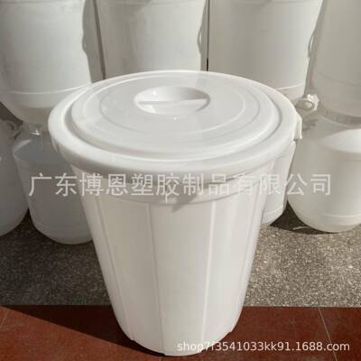 珠江牌塑料桶加厚熟胶大白桶食品带盖胶桶45L65L100L120L150L200L