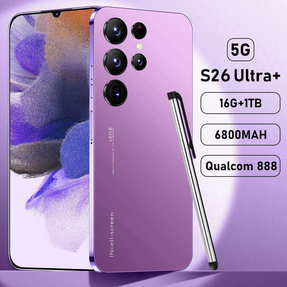 跨境手机S26+Ultra真4G安卓外贸7.3大屏800万像素16+1T智能大电池