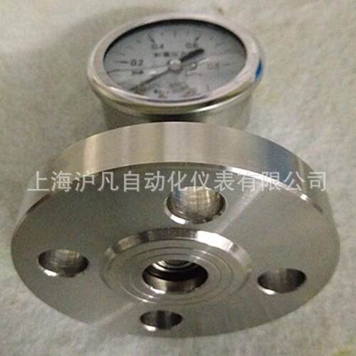 厂家供应 YN60MF 隔膜压力表 全不锈钢 防腐 耐震 法兰连接式
