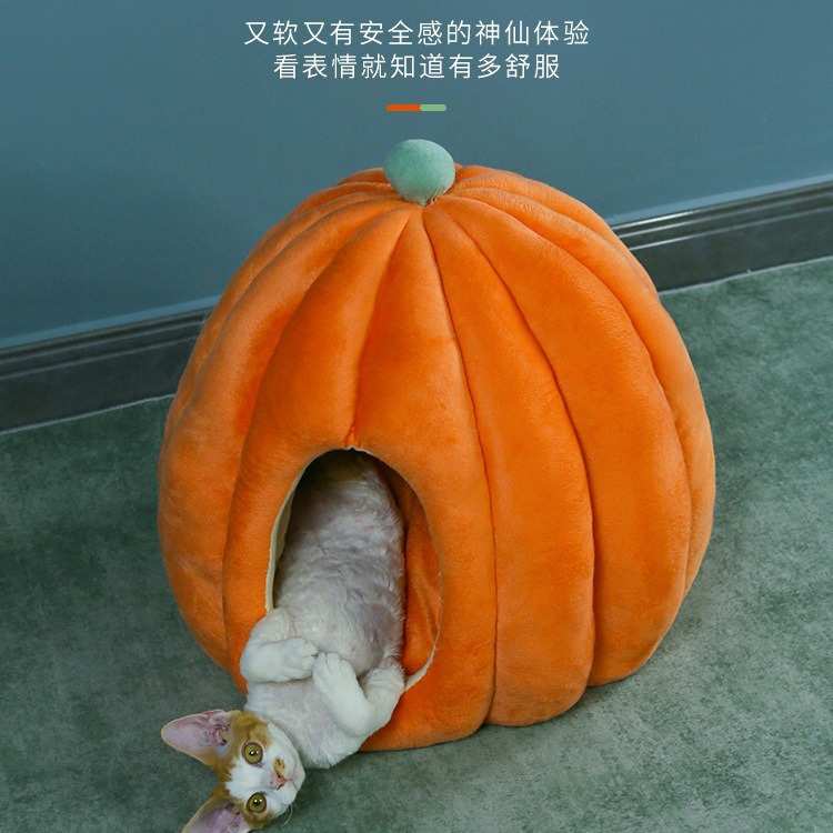 工厂直销爆款猫窝冬季保暖封闭式猫咪窝宠物房子别墅猫床深度睡眠