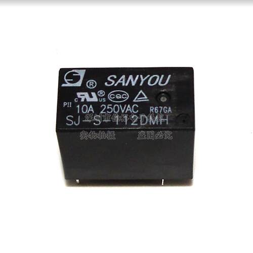 SJ-S-112DMH高负载10A/250VAC4脚常开水壶豆浆机电磁炉常用继电器