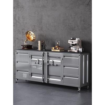 铁艺餐边柜工业风储物柜商用咖啡机置物柜集装箱柜子茶水柜杂物柜