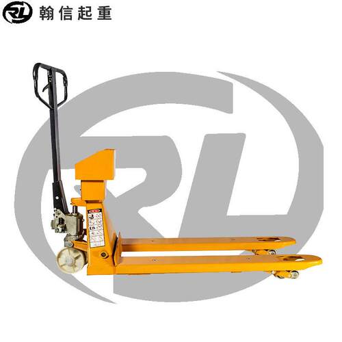 电秤搬子运叉重车2DLO吨3T手动液压称地手推托盘车带牛称搬运车地