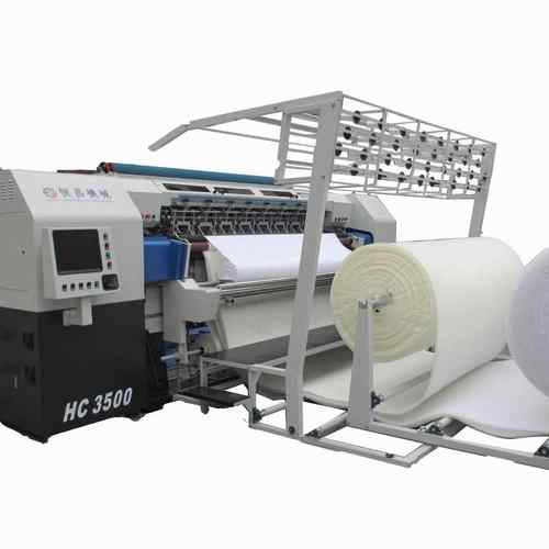 3500电脑高速多针绗缝机多机头设计床垫织物绗花机操作简单