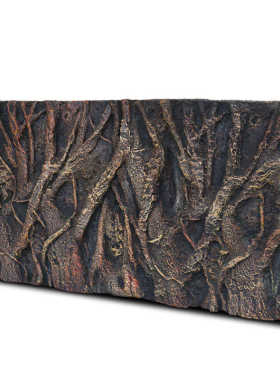 龟松鱼缸3d墙背景蜥pu爬箱板树根雨淋宠背景装饰树根变色龙