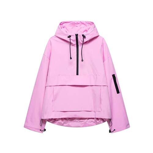 Women's hooded long sleeved jacket, submachine jacket