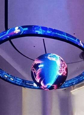 led圆环屏 360°全视角高清高亮无缝拼接环形显示屏展厅商超专用