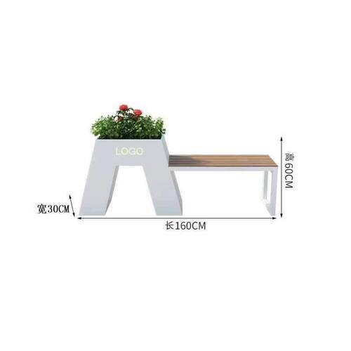 户外铁艺花箱卡座花坛组合围栏镀锌钢板种植定 制楼售部市政 隔