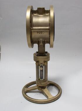 天津铝青铜法兰蝶阀dn15船用法兰式螺旋蝶阀LXD34X-1001T软密封