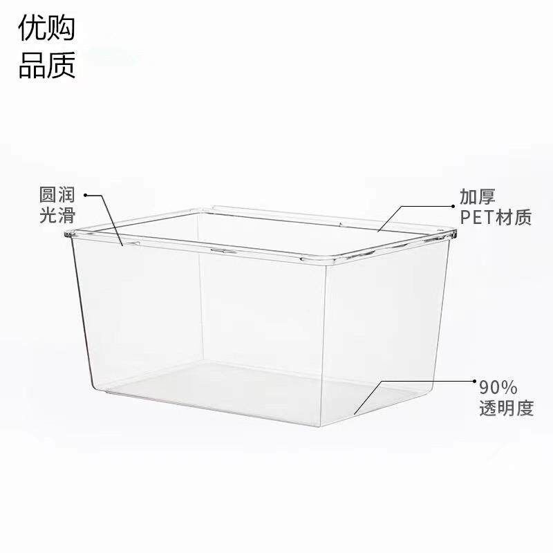 韩国冰箱收纳盒密封盒透明收纳盒储物冷鲜柜冷冻盒抽屉式冰柜用食
