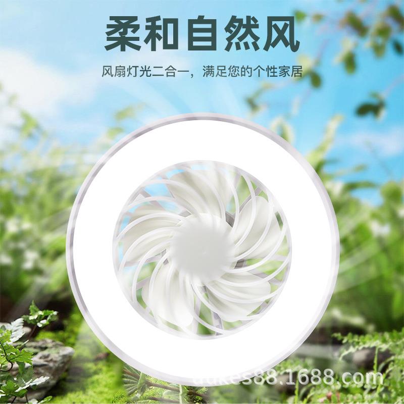 卧室风扇灯户外摆摊灯夜市灯小风扇led野营灯露营帐篷灯中山工厂