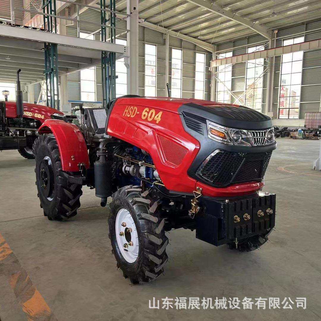 四轮拖拉机带旋耕机 农用四轮双驱拖拉机 多规格大棚王迷你拖拉机