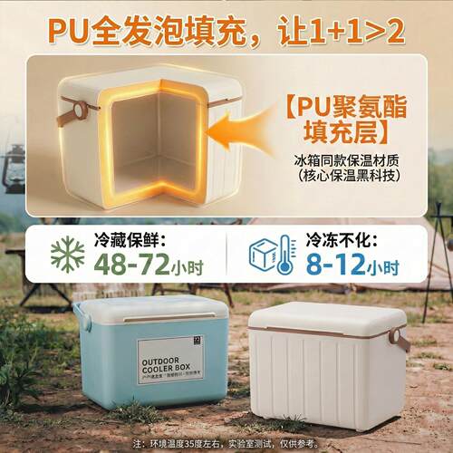 保温箱U冷藏箱P户外露营kbc018摆摊商用冰冰保块冷冻钓鱼保冷冰桶