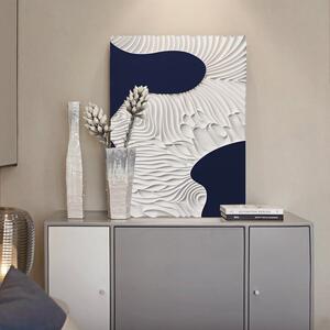 现代轻奢入户玄关装饰画3d立体客厅沙发背景墙挂画侘寂风简约壁画