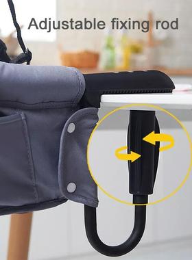 婴儿餐桌椅儿童方多功能便携式桌便出边餐椅门携带婴儿餐桌95857