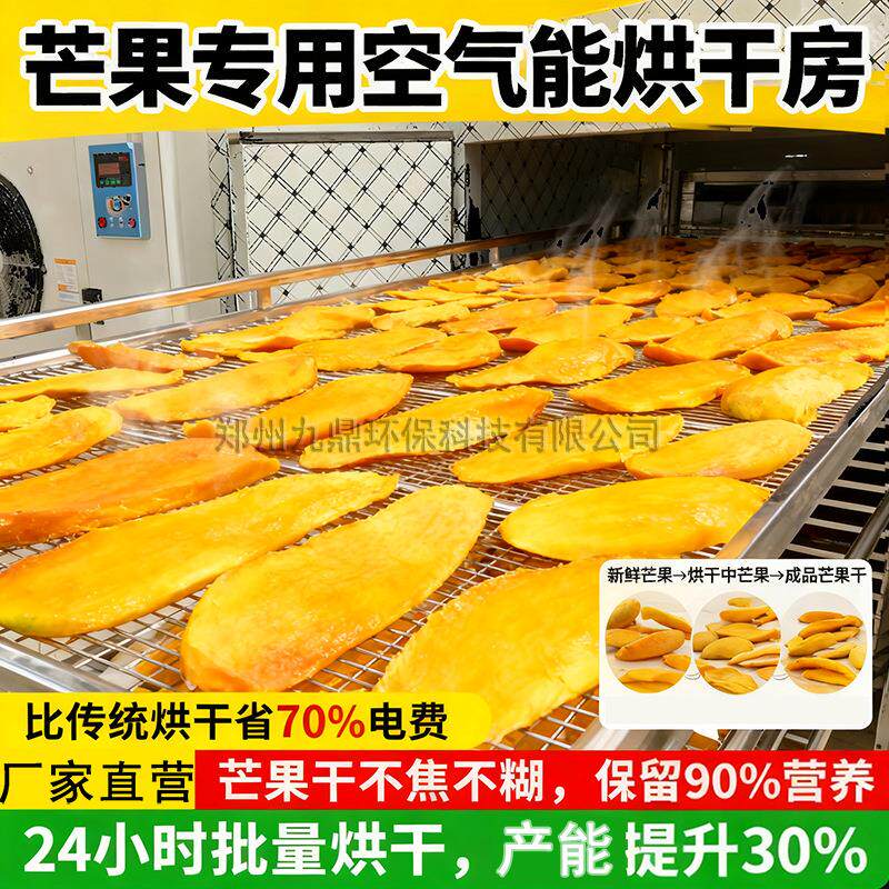 芒果片烘干机空气能芒果片烘干房大型芒果条水果干烘干整套设备