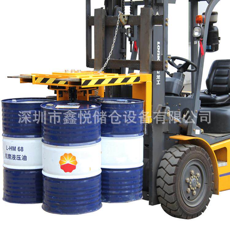 叉车四油桶夹具油桶吊具行车搬运夹油桶装卸工具铁塑两用起吊夹