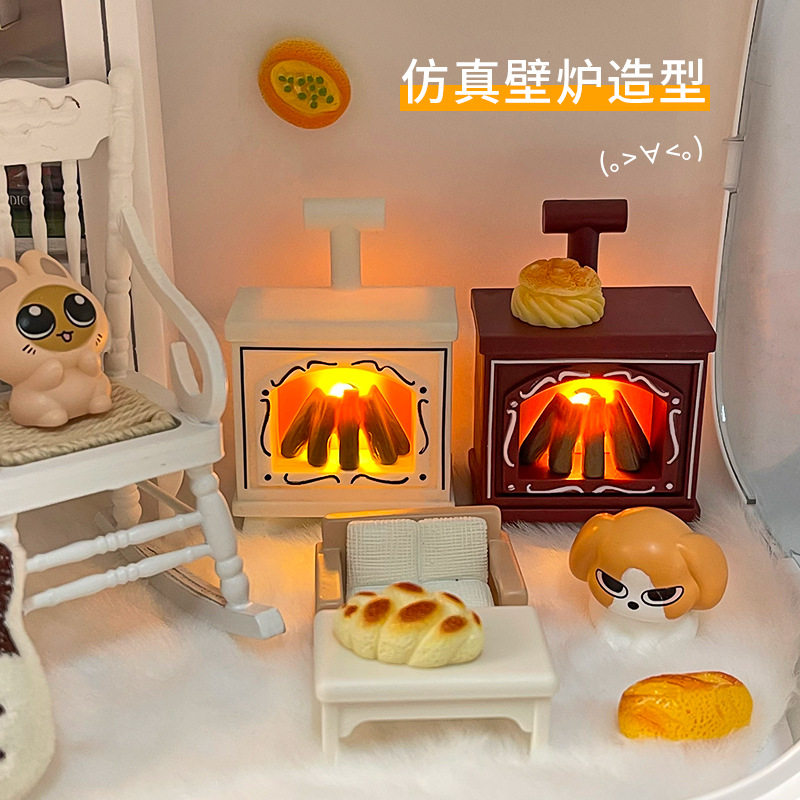 led仿真壁炉小夜蜡烛装饰小夜灯
