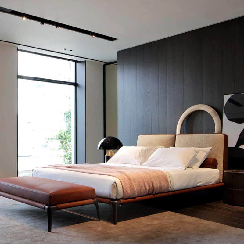 布布简艺床GQS酒店民宿现代简约双人网红1米8室床内卧室意式极科