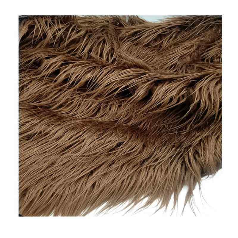 现货仿滩羊毛落水长毛布料萝卜丝人造毛抱枕长毛绒假毛面料