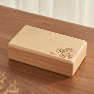 正品库存处理外 实木复首饰盒 小精致珠宝可盒项链耳针出携式古饰