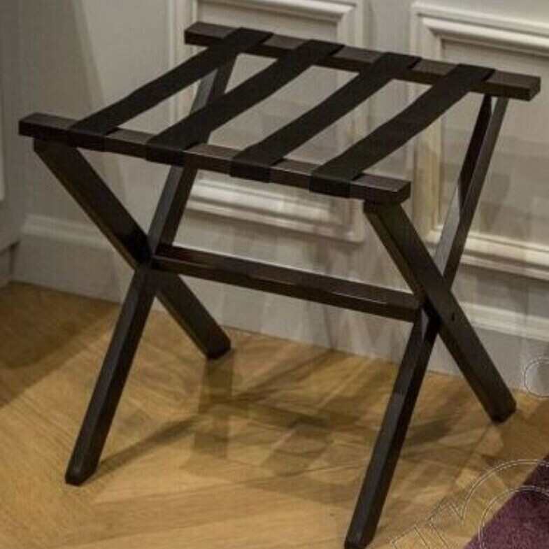 不锈钢酒店行李架多功能折叠金属圆管客房专用置物架高端储物架子