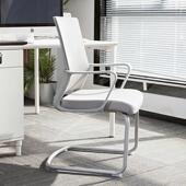 八九间P1Z电脑椅办公椅子会议椅靠背凳弓形书桌座椅家用舒适久坐