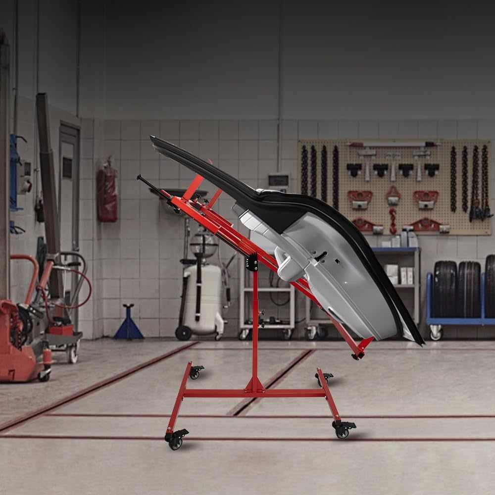 汽车钣喷维修推车引擎盖车身门板叶子板可移动调节角度喷漆支架