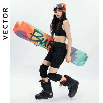 VECTOR滑雪护具护臀裤护膝防摔裤花样滑冰滑雪护臀溜真冰轮滑护膝