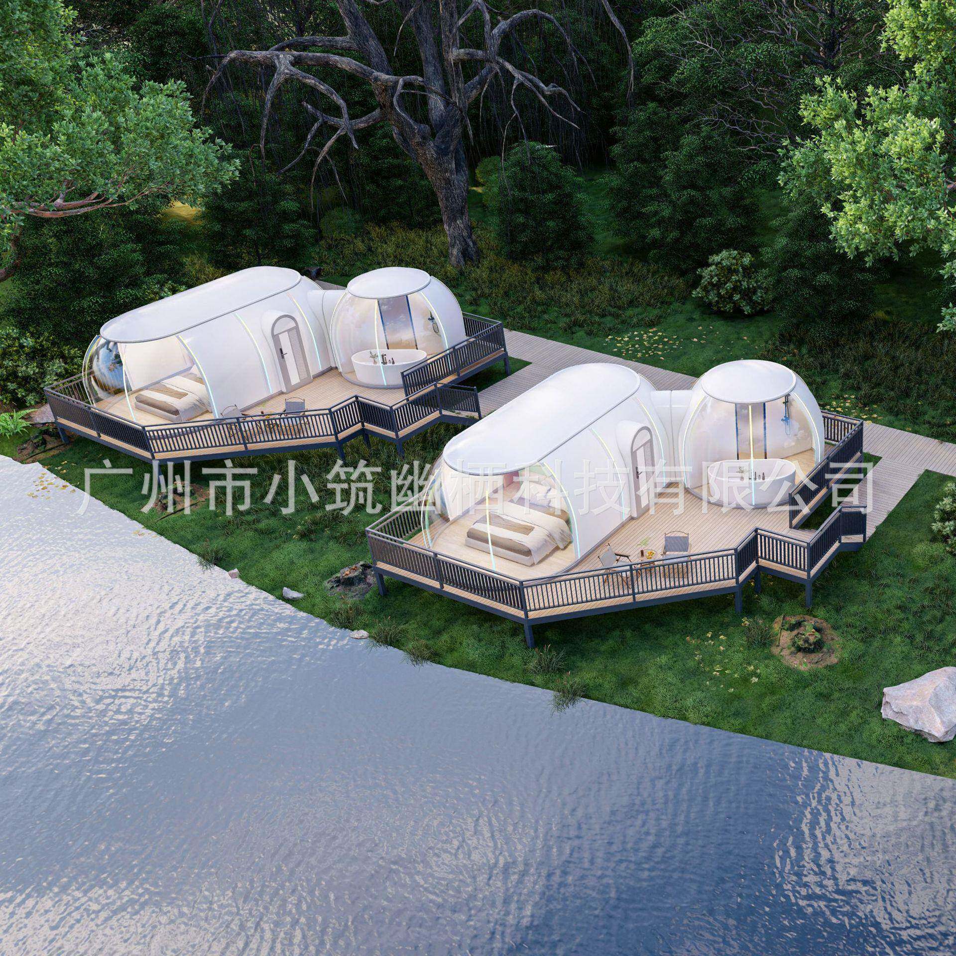 露营隔热泡泡星空帐篷房屋民宿景区PC星球形太空舱住人防雨野营