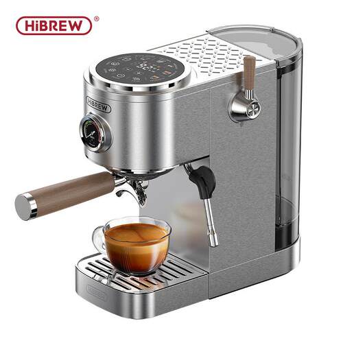HiBREW H10AHiBREW H13半自动咖啡机58mm双锅炉意式美式冷萃蒸汽