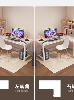 台式转角桌电742脑桌用简书桌学室生写字桌家卧L型拐角办公桌易桌