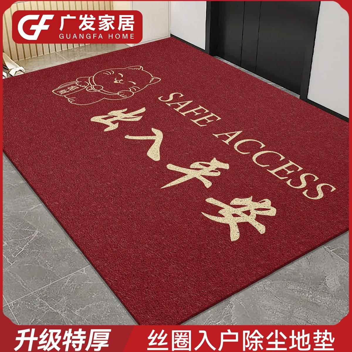 入户门地垫家用丝圈门垫进门玄关门厅脚垫门外耐脏防滑免洗地毯