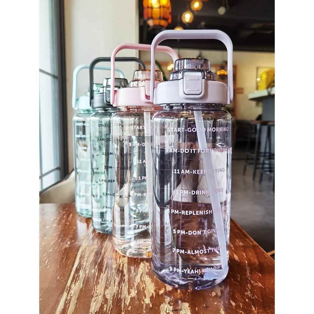 2000ml大容量水杯刻度2L升水瓶耐高温女水壶夏季运动塑料杯子水樽