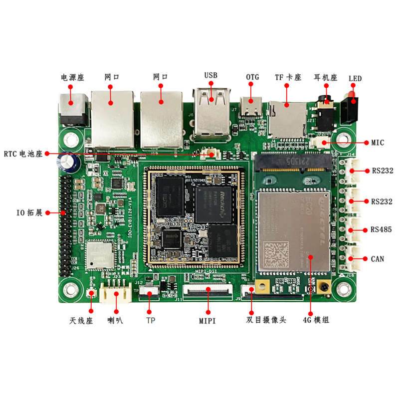 rv1126芯瑞硬件arm微ai板开发板嵌入式lin人工智能套件核心开源