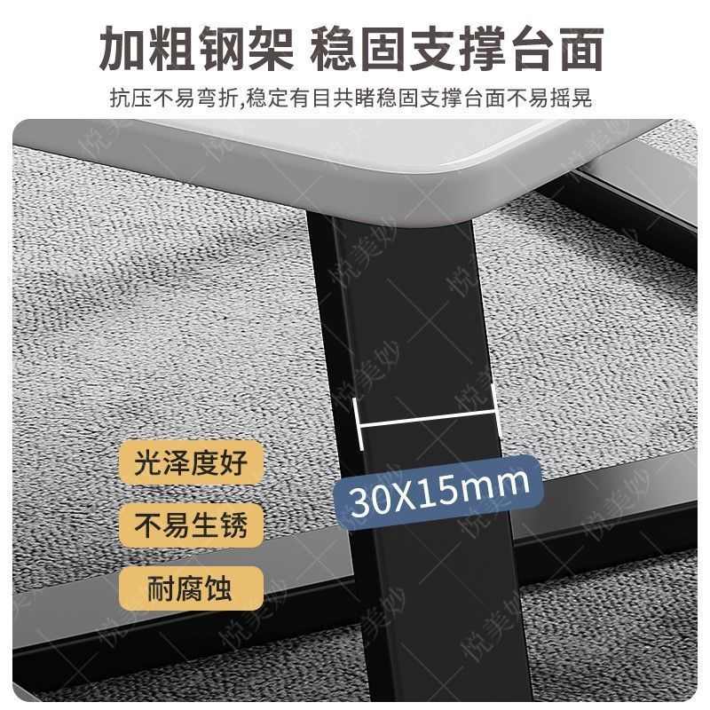 茶几客厅家现代简约办公室沙发茶几桌轻奢简易小户型岩板色茶桌